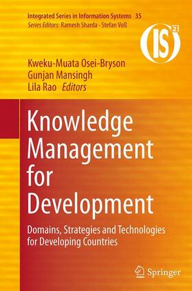 Osei-Bryson / Rao / Mansingh |  Knowledge Management for Development | Buch |  Sack Fachmedien