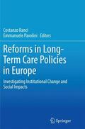 Pavolini / Ranci |  Reforms in Long-Term Care Policies in Europe | Buch |  Sack Fachmedien