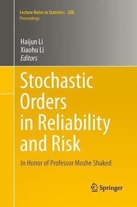 Li |  Stochastic Orders in Reliability and Risk | Buch |  Sack Fachmedien