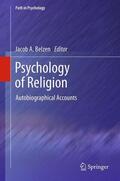 van Belzen |  Psychology of Religion | Buch |  Sack Fachmedien