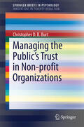 Burt |  Managing the Public's Trust in Non-profit Organizations | eBook | Sack Fachmedien
