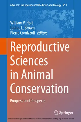 Holt / Brown / Comizzoli |  Reproductive Sciences in Animal Conservation | eBook | Sack Fachmedien