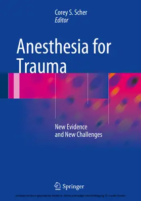 Scher |  Anesthesia for Trauma | eBook | Sack Fachmedien