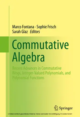 Fontana / Frisch / Glaz |  Commutative Algebra | eBook | Sack Fachmedien