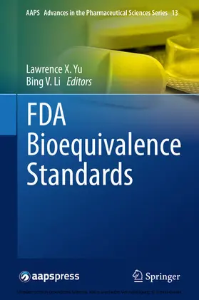 Yu / Li |  FDA Bioequivalence Standards | eBook | Sack Fachmedien