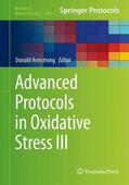 Armstrong |  Advanced Protocols in Oxidative Stress III | Buch |  Sack Fachmedien