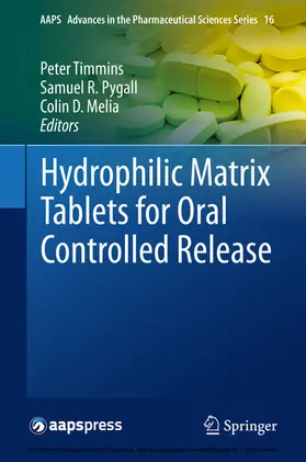 Timmins / Pygall / Melia |  Hydrophilic Matrix Tablets for Oral Controlled Release | eBook | Sack Fachmedien