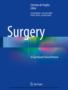 de Virgilio / Frank / Grigorian | Surgery | E-Book | sack.de