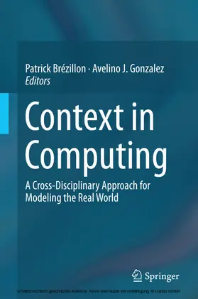 Brézillon / Gonzalez |  Context in Computing | eBook | Sack Fachmedien