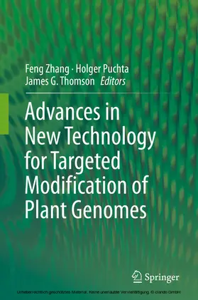 Zhang / Puchta / Thomson | Advances in New Technology for Targeted Modification of Plant Genomes | E-Book | www.sack.de