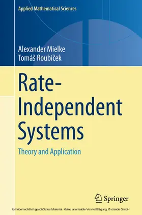 Mielke / Roubícek / Roubícek | Rate-Independent Systems | E-Book | www.sack.de