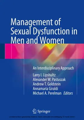 Lipshultz / Pastuszak / Goldstein | Management of Sexual Dysfunction in Men and Women | E-Book | www.sack.de