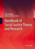 Schmitt / Sabbagh |  Handbook of Social Justice Theory and Research | Buch |  Sack Fachmedien