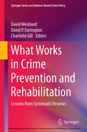 Weisburd / Farrington / Gill |  What Works in Crime Prevention and Rehabilitation | eBook | Sack Fachmedien