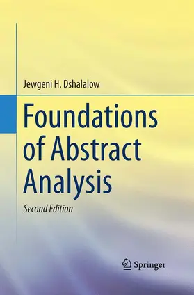 Dshalalow |  Foundations of Abstract Analysis | Buch |  Sack Fachmedien