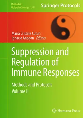 Cuturi / Anegon | Suppression and Regulation of Immune Responses | Buch | 978-1-4939-4989-2 | www.sack.de