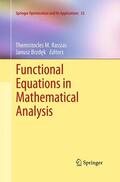 Brzdek / Rassias |  Functional Equations in Mathematical Analysis | Buch |  Sack Fachmedien