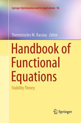 Rassias | Handbook of Functional Equations | Buch | 978-1-4939-5309-7 | sack.de