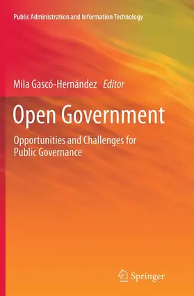 Gascó-Hernández |  Open Government | Buch |  Sack Fachmedien