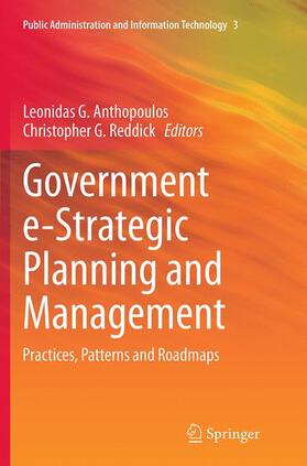 Reddick / Anthopoulos | Government e-Strategic Planning and Management | Buch | 978-1-4939-5484-1 | sack.de