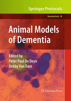 Van Dam / De Deyn |  Animal Models of Dementia | Buch |  Sack Fachmedien