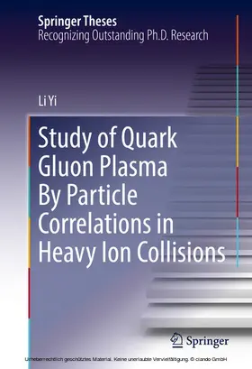 Yi | Study of Quark Gluon Plasma By Particle Correlations in Heavy Ion Collisions | E-Book | www.sack.de