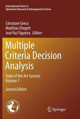 Greco / Ehrgott / Figueira |  Multiple Criteria Decision Analysis | Buch |  Sack Fachmedien