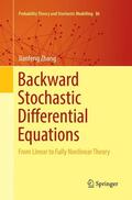 Zhang |  Backward Stochastic Differential Equations | Buch |  Sack Fachmedien