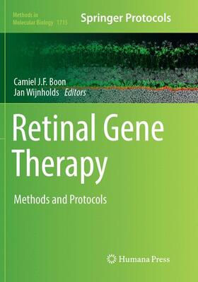 Wijnholds / Boon | Retinal Gene Therapy | Buch | 978-1-4939-8509-8 | sack.de