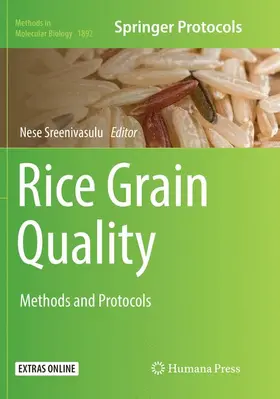 Sreenivasulu |  Rice Grain Quality | Buch |  Sack Fachmedien