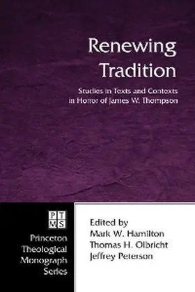 Hamilton / Olbricht / Peterson |  Renewing Tradition | eBook | Sack Fachmedien