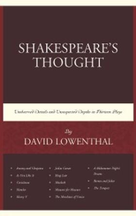 Lowenthal |  Shakespeare's Thought | eBook | Sack Fachmedien