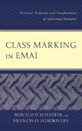 Schaefer / Egbokhare |  Class Marking in Emai | eBook | Sack Fachmedien