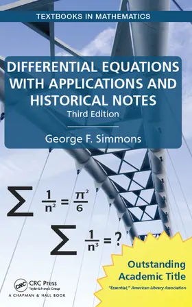 Simmons | Differential Equations with Applications and Historical Notes | Buch | 978-1-4987-0259-1 | www.sack.de
