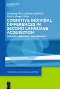 Wen / Sparks / Biedron |  Cognitive Individual Differences in Second Language Acquisition | eBook | Sack Fachmedien