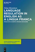 Hynninen |  Language Regulation in English as a Lingua Franca | eBook | Sack Fachmedien