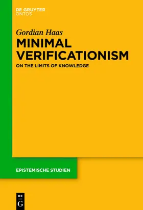 Haas | Minimal Verificationism | E-Book | www.sack.de