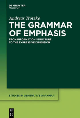 Trotzke | The Grammar of Emphasis | E-Book | sack.de