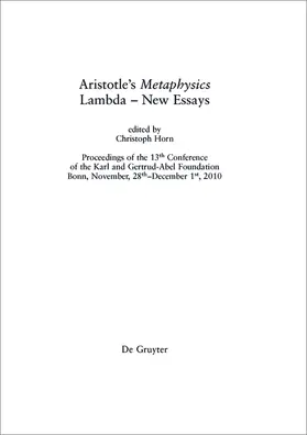 Horn | Aristotle’s "Metaphysics" Lambda – New Essays | Buch | 978-1-5015-1091-5 | www.sack.de