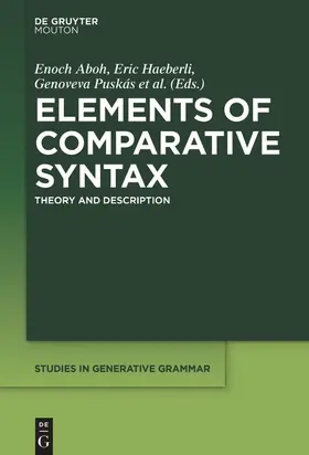 Aboh / Schönenberger / Haeberli |  Elements of Comparative Syntax | Buch |  Sack Fachmedien
