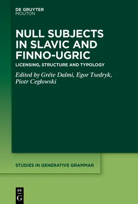 Dalmi / Tsedryk / Ceglowski |  Null Subjects in Slavic and Finno-Ugric | eBook | Sack Fachmedien