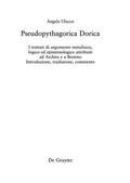 Ulacco |  Pseudopythagorica Dorica | Buch |  Sack Fachmedien