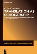 Crisostomo |  Translation as Scholarship | Buch |  Sack Fachmedien