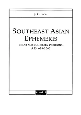 Eade |  Southeast Asian Ephemeris | eBook | Sack Fachmedien