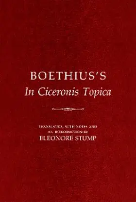 Boethius |  Boethius's "In Ciceronis Topica" | eBook | Sack Fachmedien