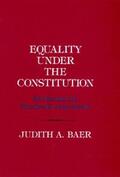 Baer |  Equality under the Constitution | eBook | Sack Fachmedien