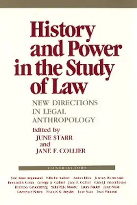 Starr / Collier |  History and Power in the Study of Law | eBook | Sack Fachmedien