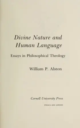 Alston |  Divine Nature and Human Language | eBook | Sack Fachmedien