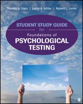 Stetz / Miller / Lovler |  Student Study Guide for Foundations of Psychological Testing | Buch |  Sack Fachmedien