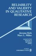 Kirk / Miller |  Reliability and Validity in Qualitative Research | eBook | Sack Fachmedien